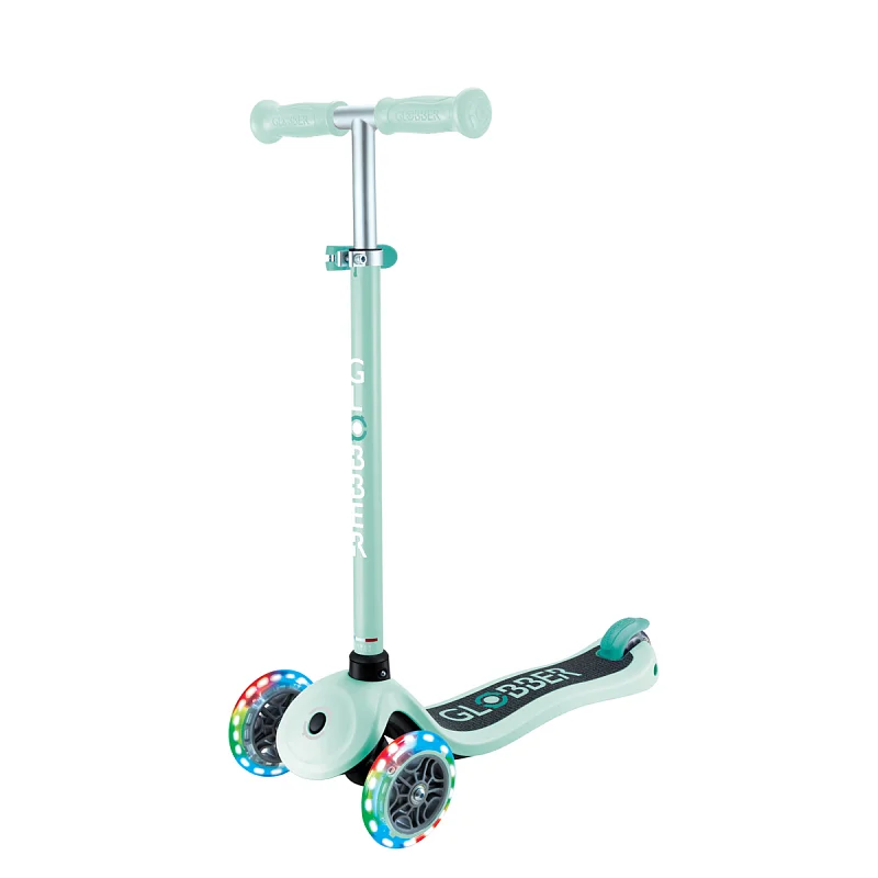 Koloběžka Globber Primo Lights 3-kolečka, mint