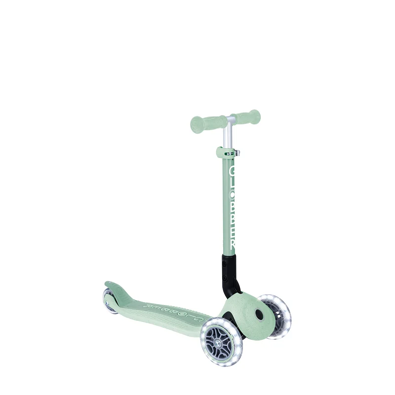 Koloběžka JUNIOR FOLDABLE LIGHTS ECOLOGIC, pistachio