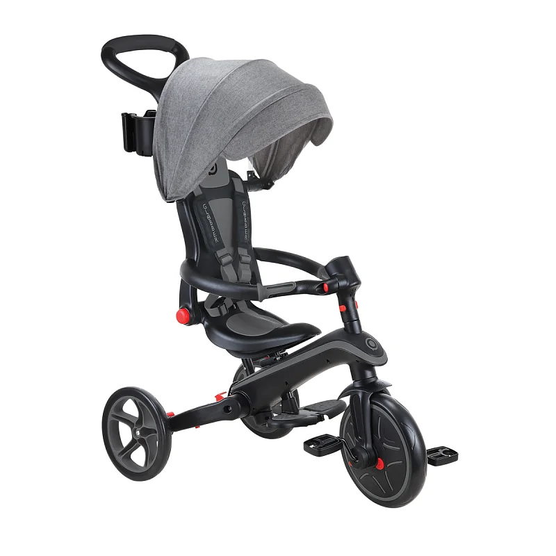 Tříkolka Globber Explorer Trike Foldable 4v1, černo-šedá