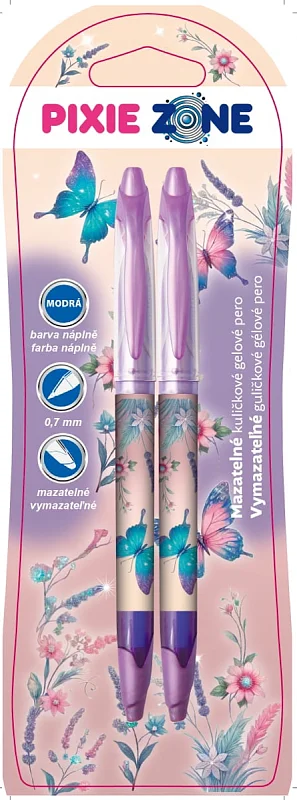 PIXIE CREW mazací pero Motýli, 2ks