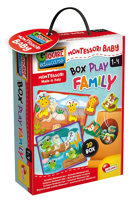 MONTESSORI BABY BOX PLAY FAMILY - Vkládačka mláďátka