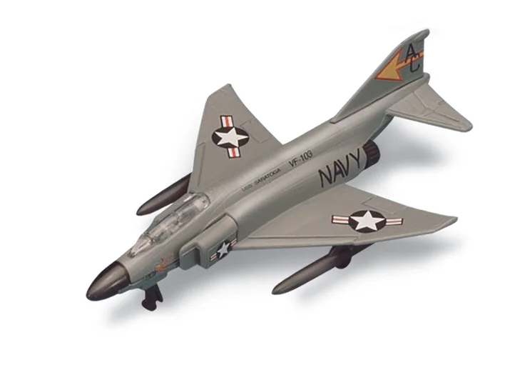 Maisto - Fresh Metal Tailwinds - letadla, F-4 Phantom II, matně šedá, blister