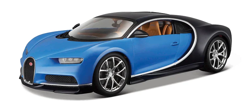 Maisto - Speed Icons - Bugatti Chiron, černo-modrá, 1:64