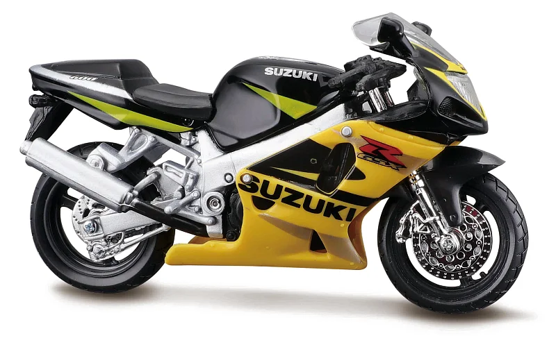 Maisto - Motocykl, SUZUKI GSX-R600, černo-žlutá, 1:18, blister box