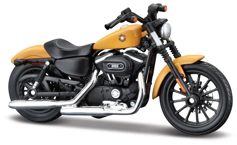 Maisto - HD - Motocykl - 2014 Sportster Iron 883, matně, zlatá, blister box, 1:18