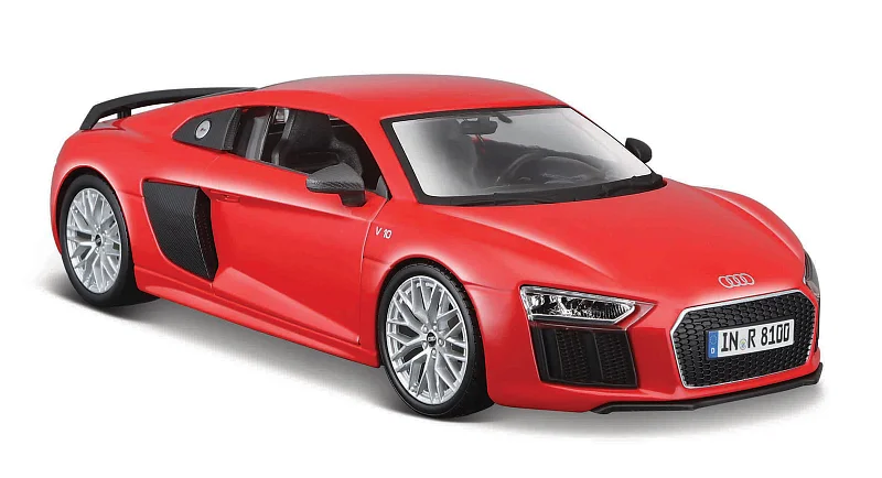 Maisto - Audi R8 V10 Plus, červená, 1:24