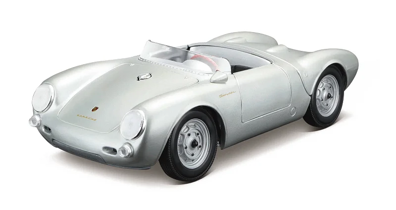 Maisto - PORSCHE 550 A SPYDER, stříbrná, 1:18