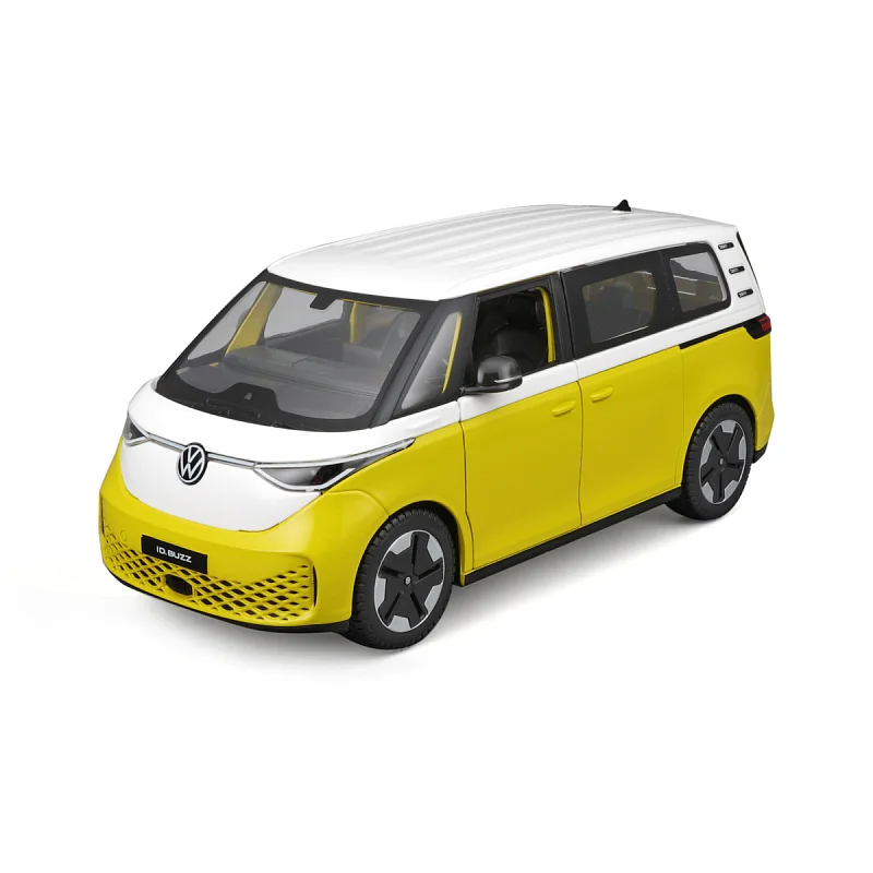 Maisto - 2023 Volkswagen ID.Buzz, bílá, metal žlutá, 1:24