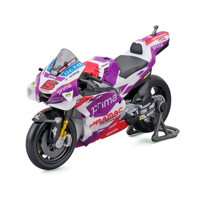 Maisto - Motocykl, Ducati Pramac racing 2022 ((#89 Johann Zarco), 1:18