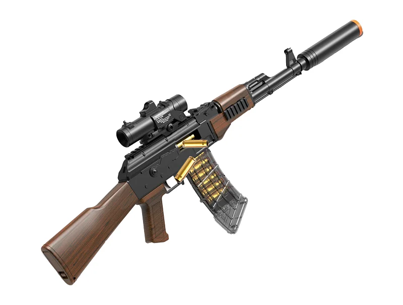 Puška AK-47 s patronami a pěnovými náboji 91 cm