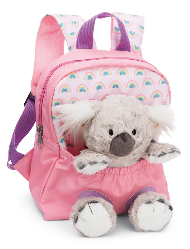 NICI Batůžek 21x26cm s plyšákem Koala 25cm, růžový