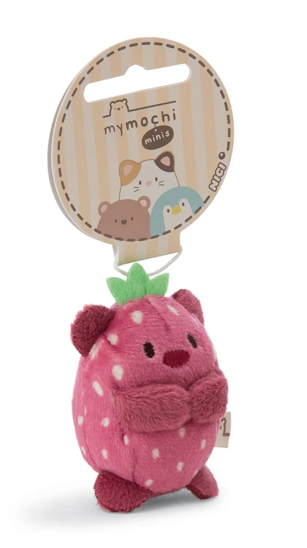 NICI přívěsek MyMochi Medvídek Nomo jahoda 5cm