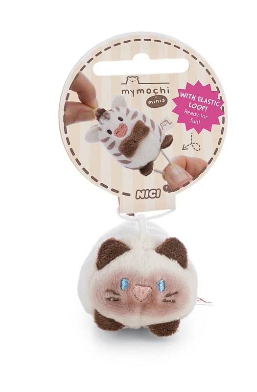 NICI MyMochi přívěsek Siamská kočka Siamy 5 cm, ležící