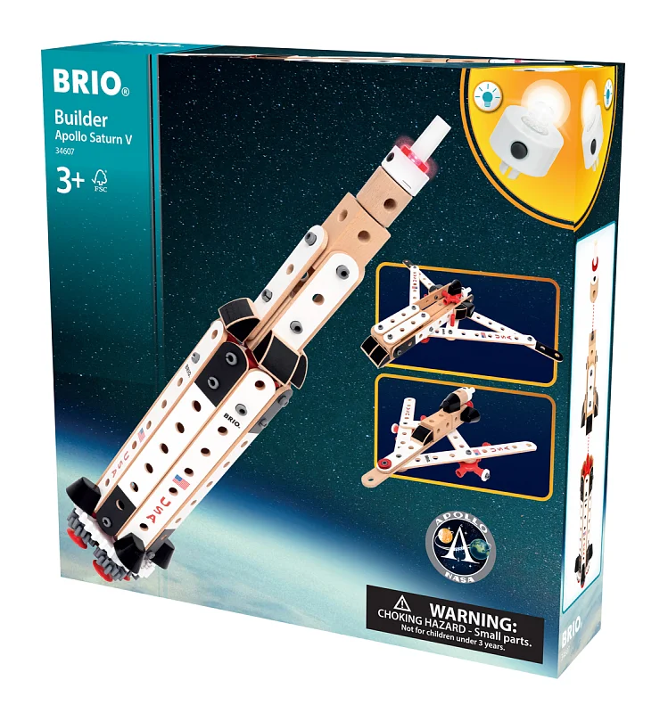 Stavebnice BRIO BUILDER NASA Apollo Saturn V