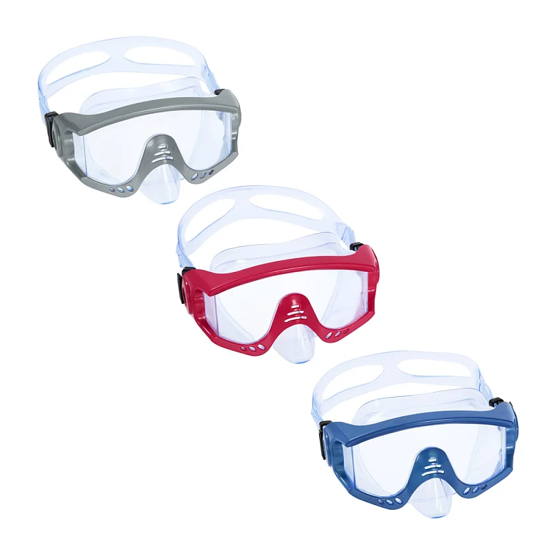 Potápěčské brýle TIGER - mix 3 barev (červené, modré, šedé)