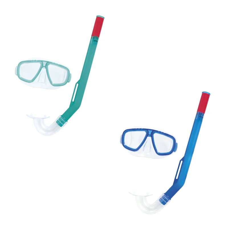 Šnorchlovací set FUN - brýle a šnorchl - mix 2 barvy (modrá, zelená)