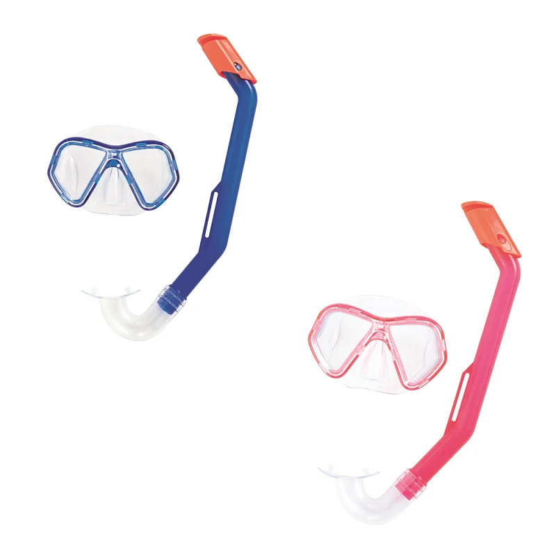 Šnorchlovací set LIL GLIDER - brýle a šnorchl - mix 2 barvy (modrá, růžová)