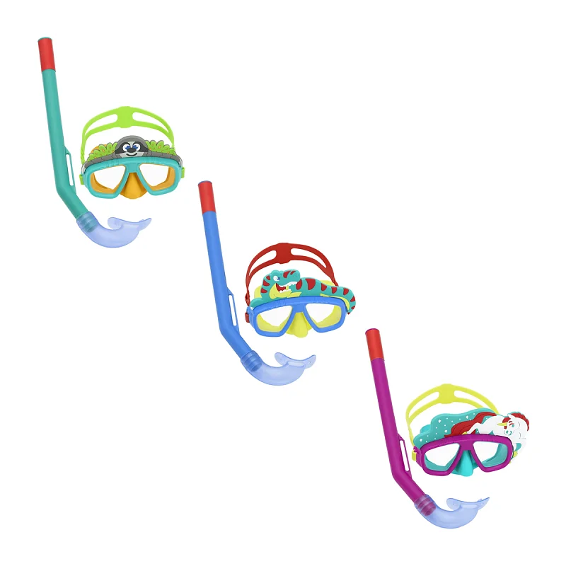 Šnorchovací set dětský Aquapals (zelená, růžová, modrá)