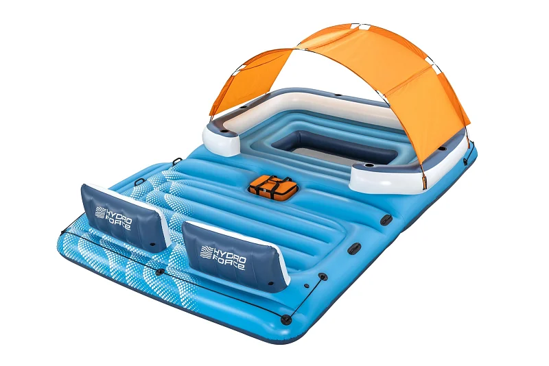 Hydro Force Nafukovací plovoucí ostrov Tropical Breeze se stříškou, 73 x 264 x 373 cm