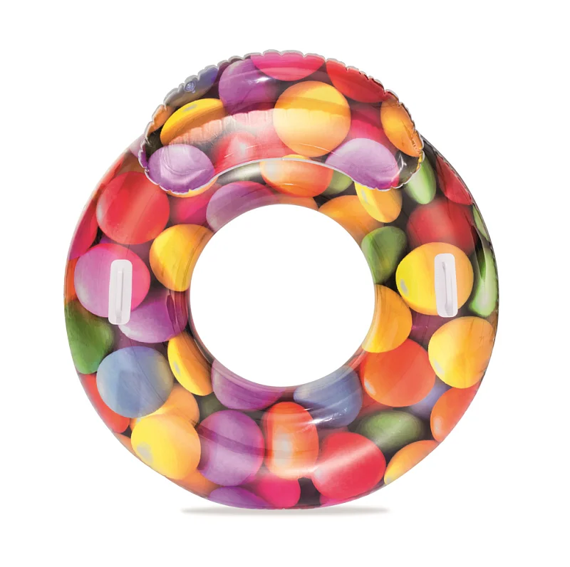 Nafukovací sedačka Candy s držadly, 118x117cm