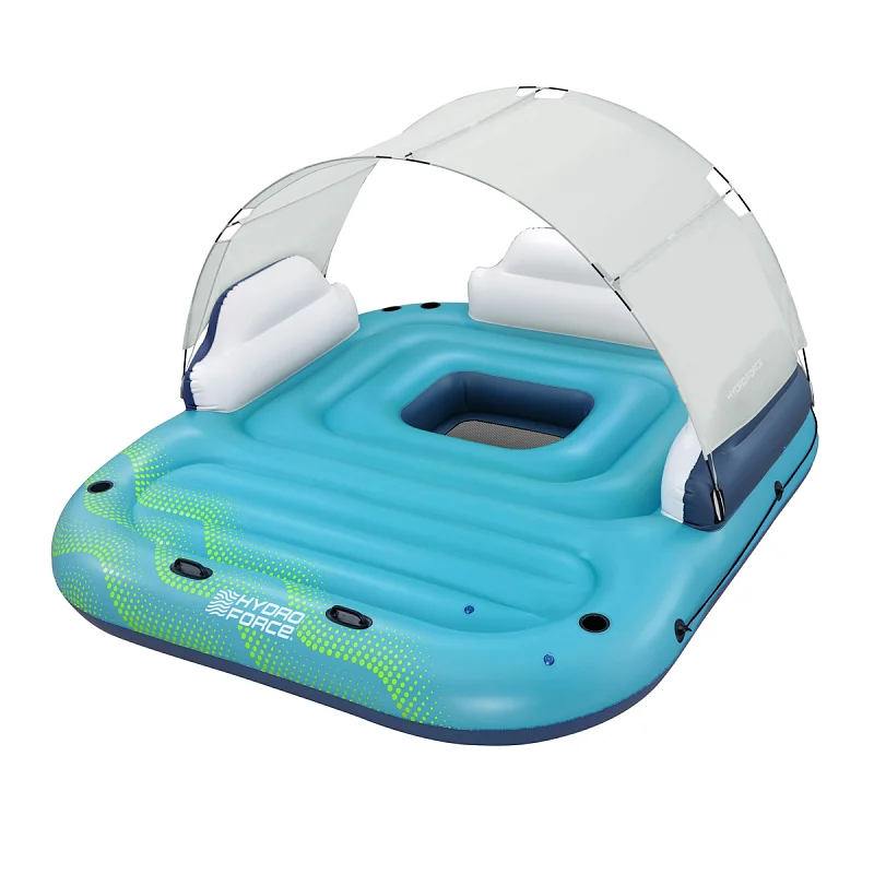 Hydro Force® Nafukovací ostrov se stříškou Sunny Lounge, 81 x 257 x 280 cm