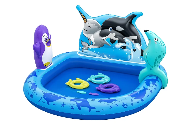 Nafukovací hrací centrum Polar Pals, 1,34m x 1,31m x73cm