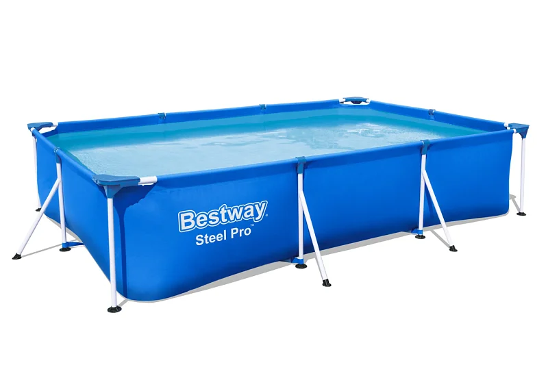 Nadzemní bazén obdélníkový Steel Pro, kartušová filtrace, 3m x 2,01m x 66cm