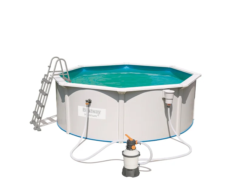 Nadzemní bazén kruhový Hydrium,písková filtrace, žebřík, průměr 3,6m, výška 1,2m