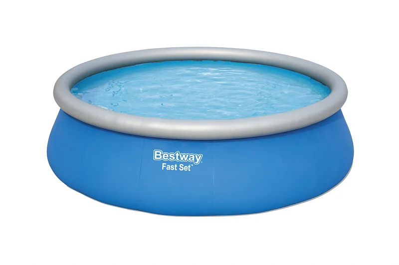 Nadzemní bazén kruhový Fast Set, kartušová filtrace, schůdky, plachta, průměr 4,57m, výška 1,22m 