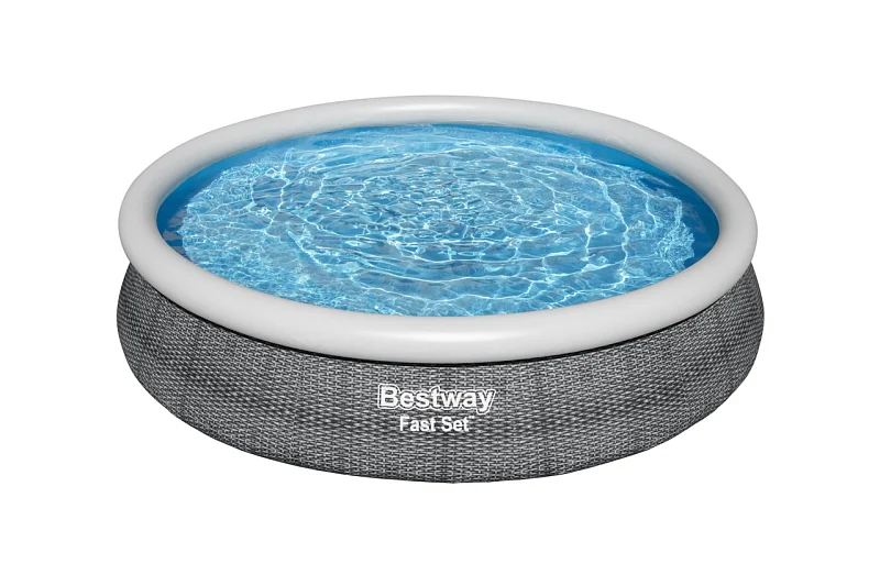 Nafukovací bazén Fast Set šedý, kartušová filtrace, 3,66m x 76cm