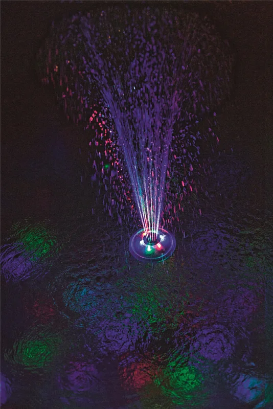 Plovoucí LED fontána