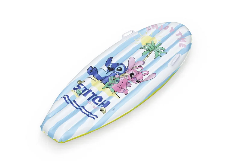 Nafukovací lehátko - surf  Lilo & Stitch - 10 x 40 x 112 cm