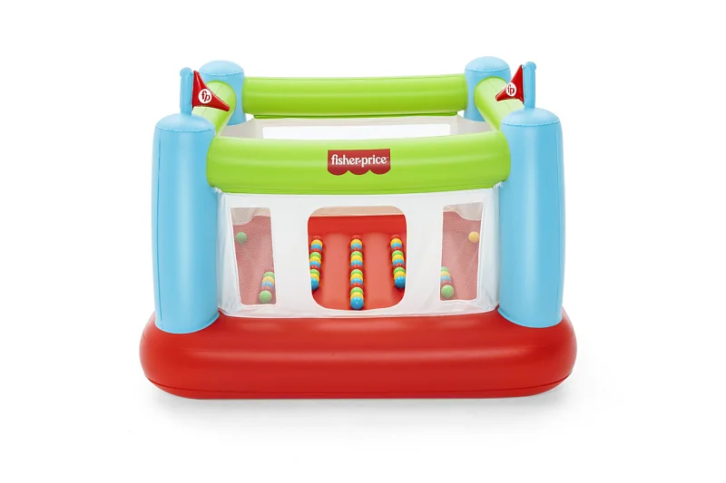 Nafukovací hrací centrum Fisher-Price s míčky (50ks), 1,75 x 1,73 x 1,35m