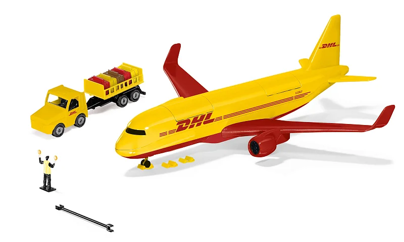 SIKU Super - DHL nákladní letadlo s příslušenstvím