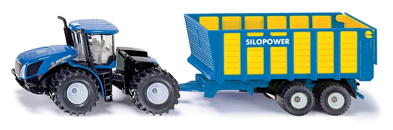 SIKU Farmer - Traktor New Holland s přívěsem Joskin, 1:50