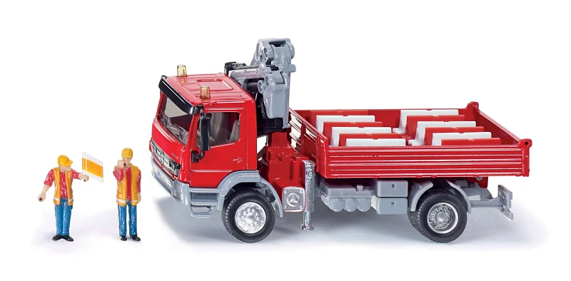 SIKU Super -  Mercedes Atego s jeřábem, měřítko 1:50