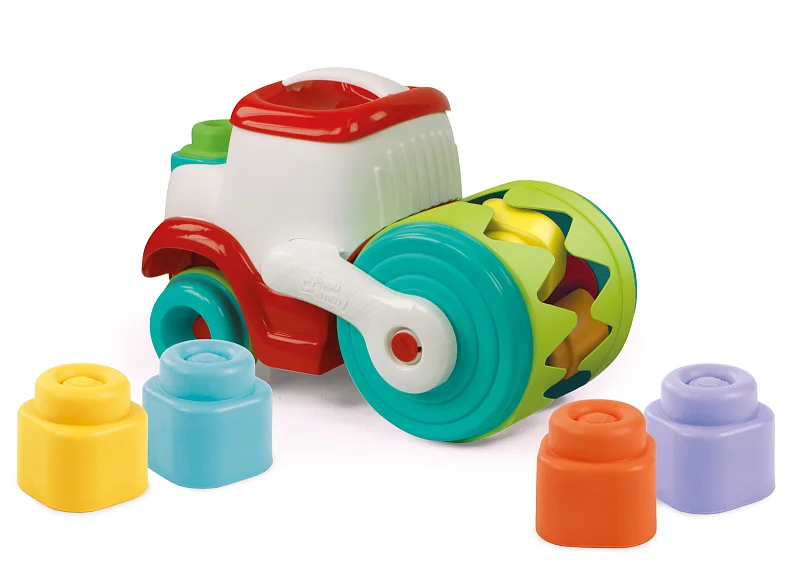 Clemmy baby - Stavební stroj, senzorický válec s měkkými kostkami