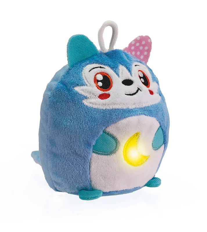 Clemmy baby - Interaktivní plyšový vlk s nočním světlem a zvuky