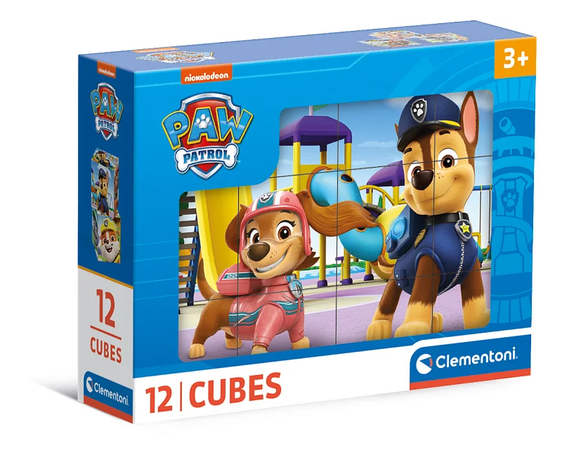 Obrázkové kostky - Paw Patrol, 12 kostek