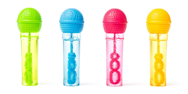 WOOBLY BOOBLY Mini bublinkový mikrofon - CDU 24ks, assort