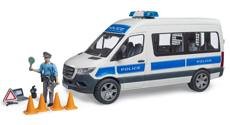 Konstrukční vozy - MB Sprinter Policie s majákem