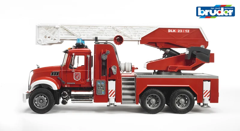 Zásahová vozidla - hasičský vůz s žebříkem, vodním čerpadlem, světlem a zvukovým modulem