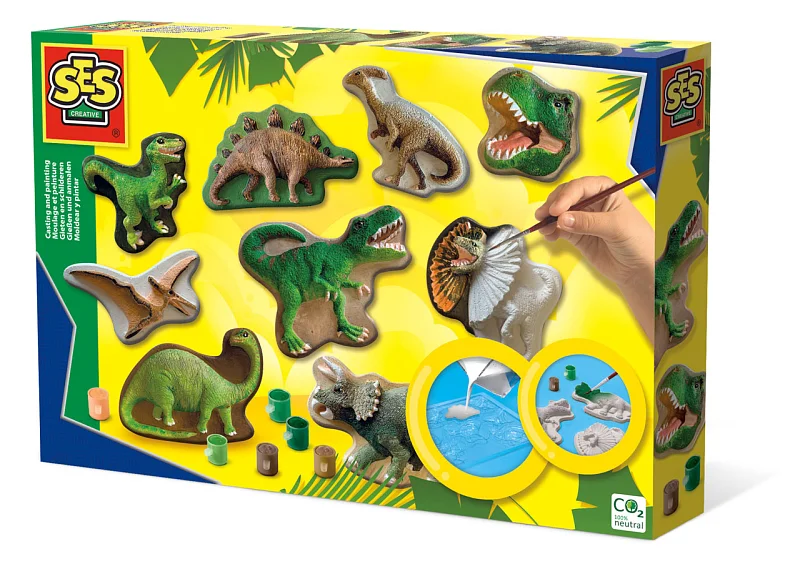Odlévání a malování - dinosauři