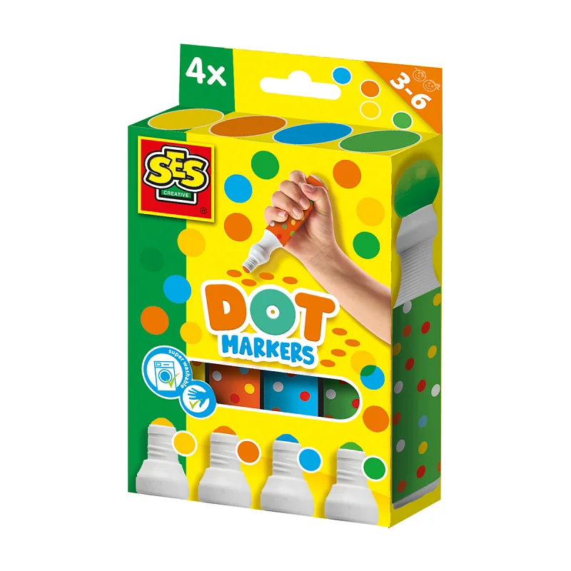 Tečkovací fixy  XXL - 4 barvy