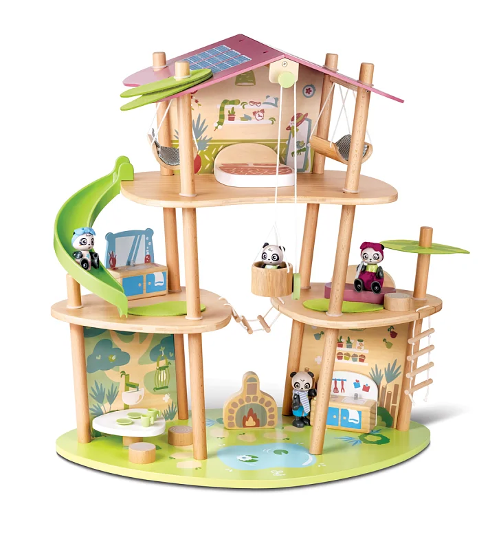 Bambusový domeček pro pandy