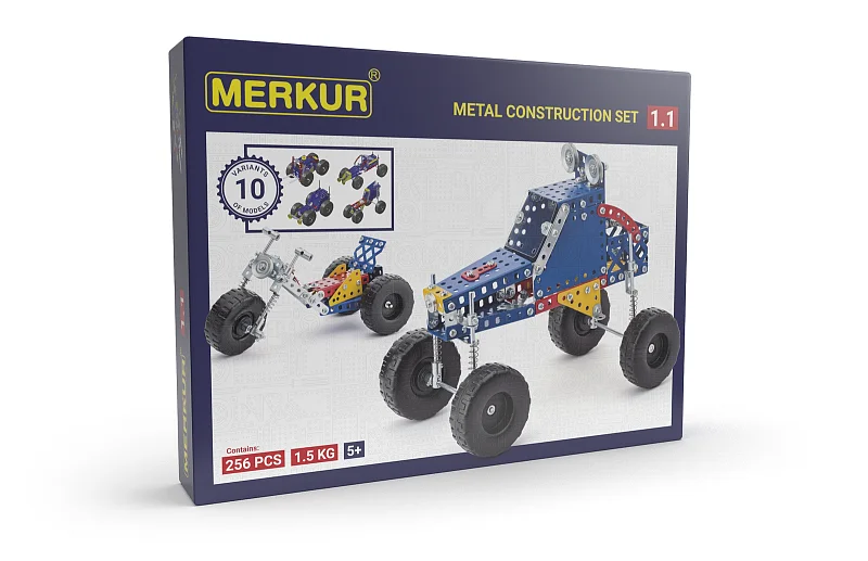 Merkur 1.1 Stavebnice vozidel, 256 dílů, 10 modelů
