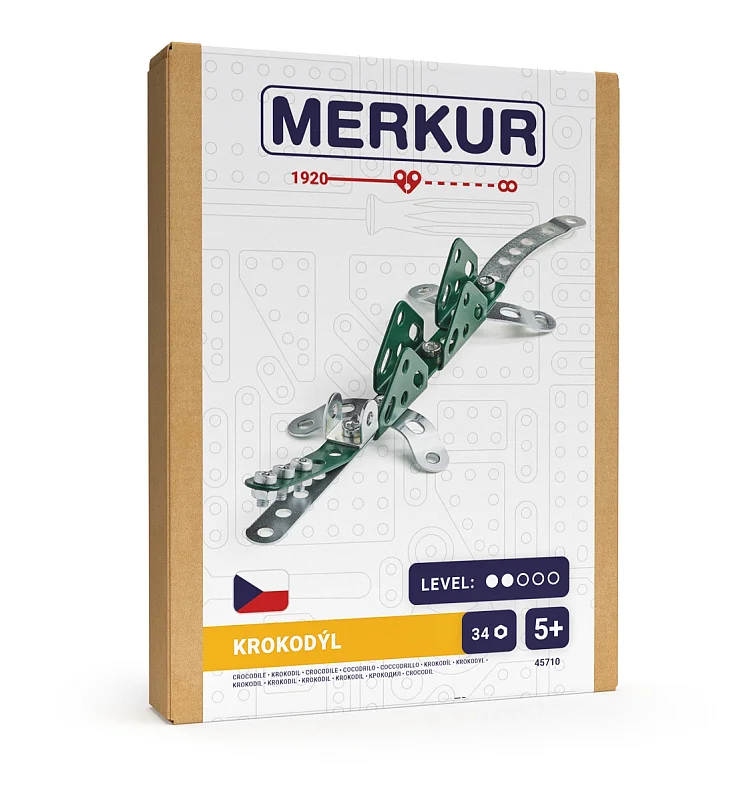 Merkur - Mini ZOO - Krokodýl, 36 dílků