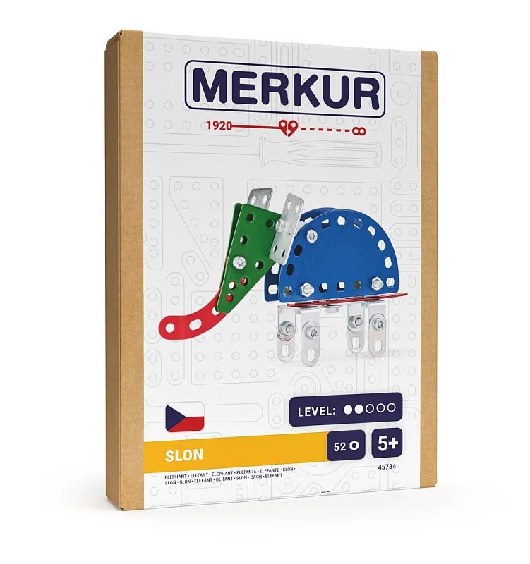Merkur - Mini ZOO - Slon, 52 dílků