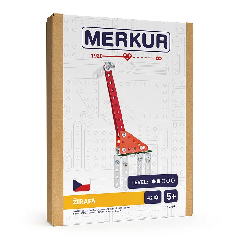 Merkur - Mini ZOO - Žirafa, 42 dílků