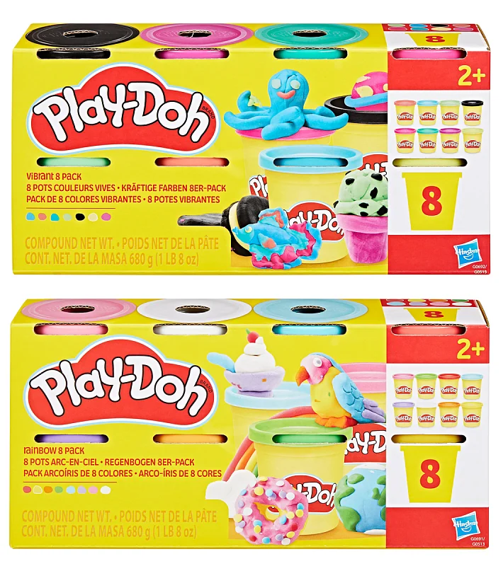 HASBRO - Play-Doh modelovací hmota 8ks, assort
